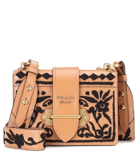 prada cahier leather shoulder bag selfridges|Prada leather cahier bag.